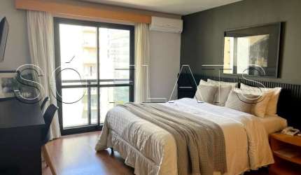 Flat disponível para locação nos Jardins, próximo a Av 9 de Julho e Shopping Jd. Pamplona.