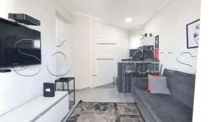 Apartamento para locação no Paraíso próximo do Parque Ibirapuera com 1 dormitório e 1 vaga.