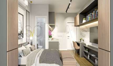 Residencial Ara Faria Lima, Studio disponível para venda com 29m² e 1 dormitório
