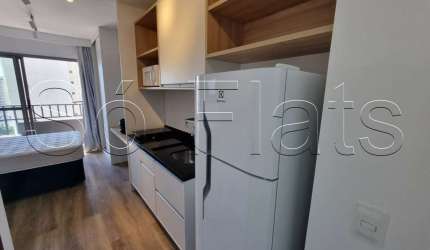 Apto disponível para locação na região Central de SP totalmente mobiliado contendo 25m² e 1 dorm.