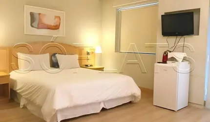 Tryp Higienópolis melhor flat da região com todo conforto disponível para locação