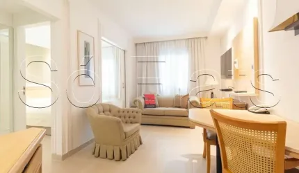 Apartamento disponível para locação nos Jardins próximo da Av. 9 de Julho e faculdade FGV.