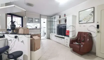 Apto com excelente localização próximo do Ginásio Ibirapuera e da Av. Paulista, disponível locação.