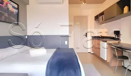 Flat no On Lorena disponível para locação com 23m² e 1 dorm. localizado ao lado da Av 9 de Julho.