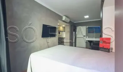 Studio Avanhandava, disponível para locação com 35m² e 01 dormitório