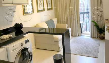 Flat Estanplaza Ibirapuera, disponível para venda com 37m², 1 dormitório e 1 vaga de garagem