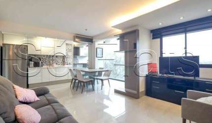 Flat na Vila Olímpia Fora do Pool para Investimento e Moradia