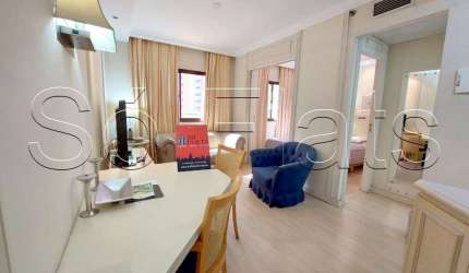 Flat The World na Vila Olímpia disponível para locação com 30m² 1 dorm 1 vaga