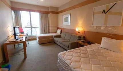 Flat Wyndham Garden Convention Nortel 32m² 1 dormitório, 1 vaga para locação em Santana.