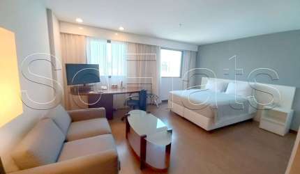 Flat Bourbon Ibirapuera 27m² 1 dormitório 1 vaga em Moema, disponível para locação para locação.