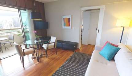 FLAT NO BROOKLIN NO POOL PARA INVESTIMENTO E MORADIA