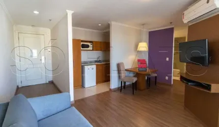 Flat na Vila Olímpia 1 Dorm no Pool