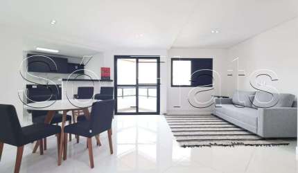 Flat no Free Flex, flat disponível para locação na cobertura com 110m², 2 dormitórios e 3 vagas