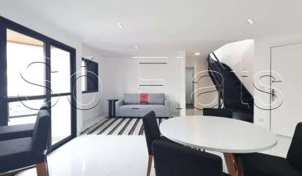 Flat no Free Flex, apto disponível para locação na cobertura com 110m², 2 dormitórios e 3 vagas