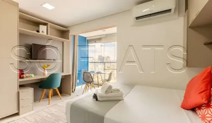 VN Quatá, apartamento no modelo Studio disponível para venda com 28m², 1 dormitório e 1 vaga