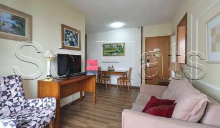 Flat Royal Brooklin disponível para venda com 54m², 02 dormitórios e 02 vagas de garagem