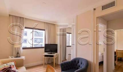 Flat próximo a FDC, Shopping Vila Olímpia e Sociedade Hípica disponível para locação na Vila Olímpia