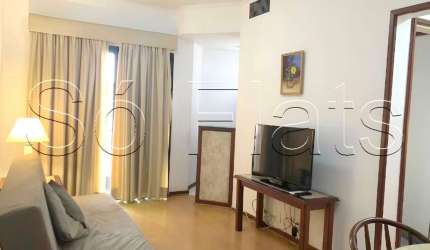 Massis, flat na Bela Vista disponível para locação com 48m², 1 dormitório e 1 vaga de garagem.