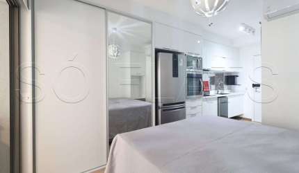 Residencial Air Brooklin, apto disponível para locação contendo 34m² e 1 dormitório.