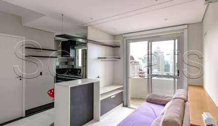Res Loft Evolution Itaim, Apto tríplex disponível para venda com 76m², 1 dormitório e 2 vagas