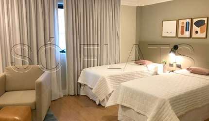 Flat Transamerica Bela Cintra, disponível para venda com 27m², 1 dormitório e 1 vaga