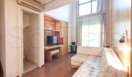 Flat International Duplex disponível para venda com 42m², 01 dorm e 01 vaga de garagem