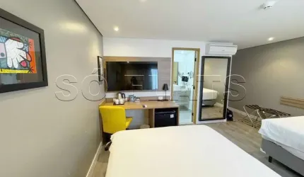 Holiday Inn Parque Anhembi, quarto de hotel para investimento com 26m² e 01 vaga de garagem