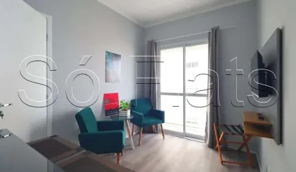 Residencial Code Aclimação, apto disponível para locação com 28m², 01 dormitório e 01 vaga.
