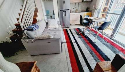 Estanconfor Villa Paulista, Apartamento Cobertura disponível para venda com 60m², 1 dorm e 2 vagas