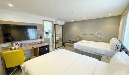 Holiday Inn Parque Anhembi, quarto de hotel para investimento com 26m² e 01 vaga de garagem