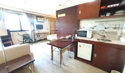 Flat Transamérica Nações Unidas disponível para venda com 28m², 01 dormitório e 01 vaga de garagem