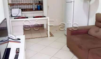 Flat disponível para locação em Moema, próximo a Av. Hélio Pelegrino e Pq do Ibirapuera.