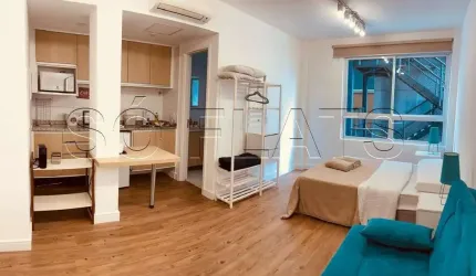 Studio Avanhandava, flat disponível para locação com 27m² e 01 dormitório