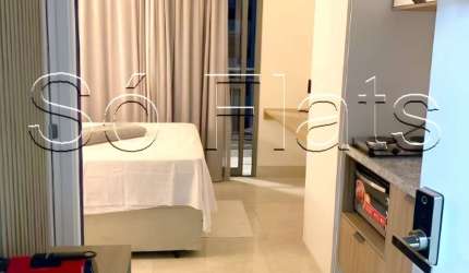 Residencial Think Home Republica, apto disponível para locação contendo 26m² e 1 dormitório.