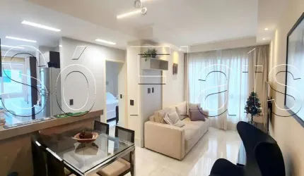Residencial Concepto Uno, flat disponível para locação no Jardins 1 dormitório e 1 vaga de garagem.