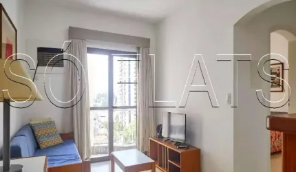 Flat disponível para locação no The First Full, 45m², 1 dormitório e 1 vaga de garagem.