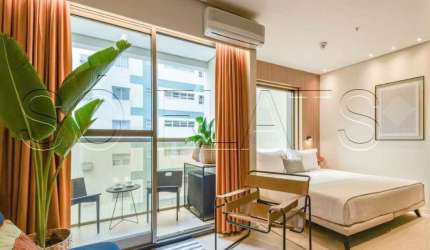 Flat Transamérica Executive Paulista disponível para venda com 31m², 1 dormitório e 01 vaga