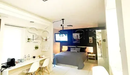Flat no QI Inteligence Flat 27m²,  1 dormitório e 1 vaga, disponível para locação em Moema.