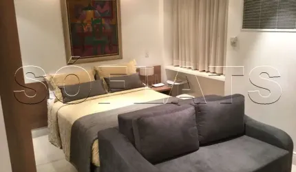 Flat Transamérica International Plaza disponível para venda com 45m², 02 dorms e 02 vagas de garagem