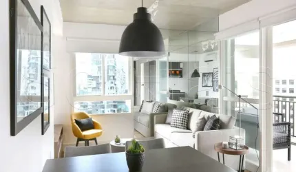 Apto Residencial Geo Berrini 63m², 1 dormitório e 1 vaga de garagem para locação no Brooklin.