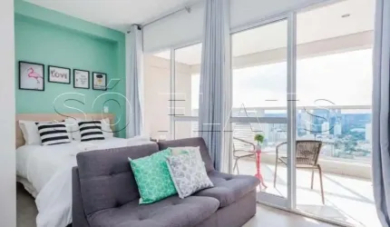 Novo apartamento Studio na Av. Santo Amaro, completo e muito bem equipado