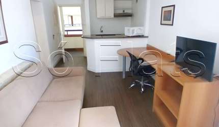 Apto no Space Valley disponível para locação contendo 36m², 1 dormitório e 1 vaga de garagem.