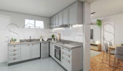 Apartamento à venda no Jardim Paulista, com 100m², 3 dormitórios e 1 vaga de garagem