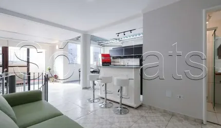 Flat The Plaza, apto Duplex disponível para venda com 93m², 1 dormitório e 2 vagas de garagem