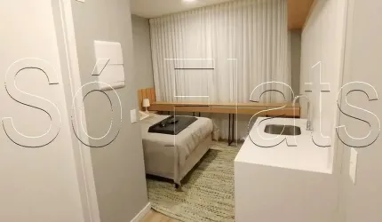 Studio Atmosfera 360°, apto disponível para locação contendo 21m² e 1 dormitório.