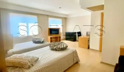 Apto no Slaviero Guarulhos contendo 29m², 1 dormitório e 1 vaga disponível para locação.
