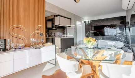 Flat Contemporâneo, disponível para venda com 42m², 01 dorm e 01 vaga