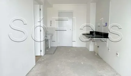 Studio Vibe Vila Olímpia, apartamento com 26m² e 1 dormitório.
