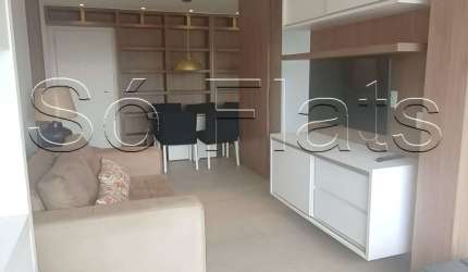 Residencial Code Berrini, apartamento disponível para locação com 44m², 1 dormitório e 1 vaga.