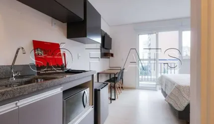 Studio Terraço República, apto disponível para locação contendo 21m² e 1 dormitório.